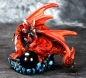 Preview: Hexenshop Dark Phönix Kleiner roter Drache mit Kugel Figur